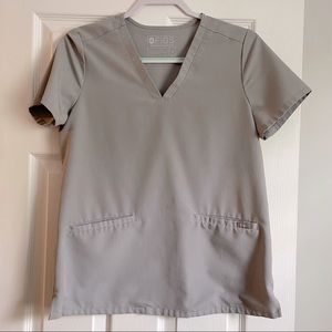 Figs Cement Casma Scrub Top